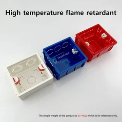 Model 86 General Electric mounting box, switch socket junction box hidden inside mounting box, electrical socket and accessories