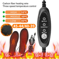 USB Heated Shoe Insoles Feet Warm Sock Pad Mat Winter Electric Heated Insoles for Women Men Outdoor USB Heating Shoe Insoles