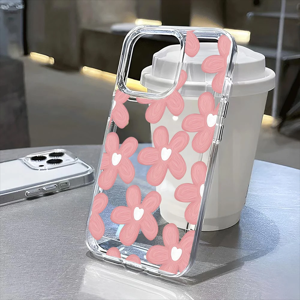 

flower Clear Case for iPhone16 Pro Max 16Pro 16Plus 16 15 Pro Max 15Pro 15Plus 15 13 13Pro 14 12 11Pro Max Plus