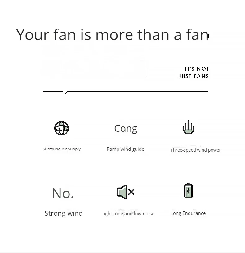 1200mAh Mini Air Cooling พัดลมคอเล็กแบบพกพากีฬากลางแจ้ง USB ลมขนาดใหญ่ขับเคลื่อนไร้สาย Bladeless พัดลมคอพัดลมรถยนต์