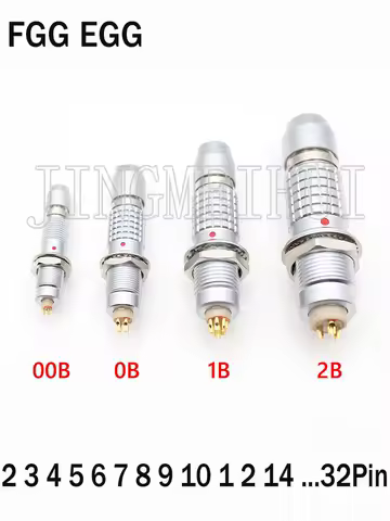 1 Set FGG EGG Connector 00B 0B 1B 2B 2 3 4 5 6 7 8 9 10 12 14 16 18 19 26 32 Pin Push Pull Plug Socket Alexa Treradek Camera