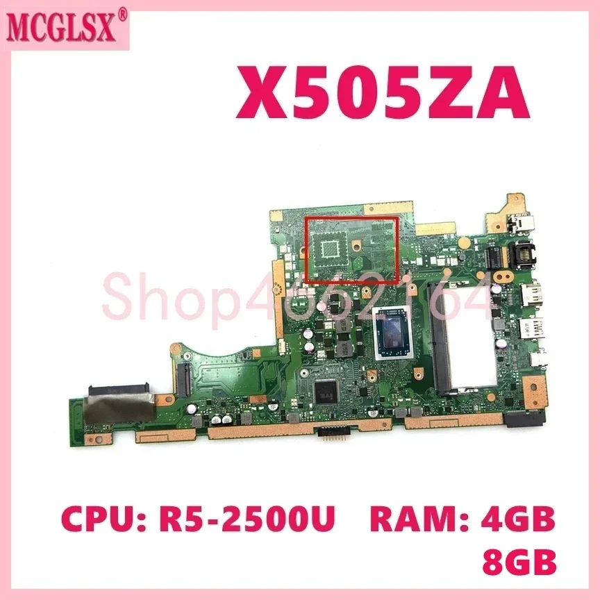 Placa base para ordenador portátil X505ZA con R3-2300U R5-2500U 4GB/8GB-RAM para For Asus X505ZA X505Z F505Z K505Z A505Z RX505Z