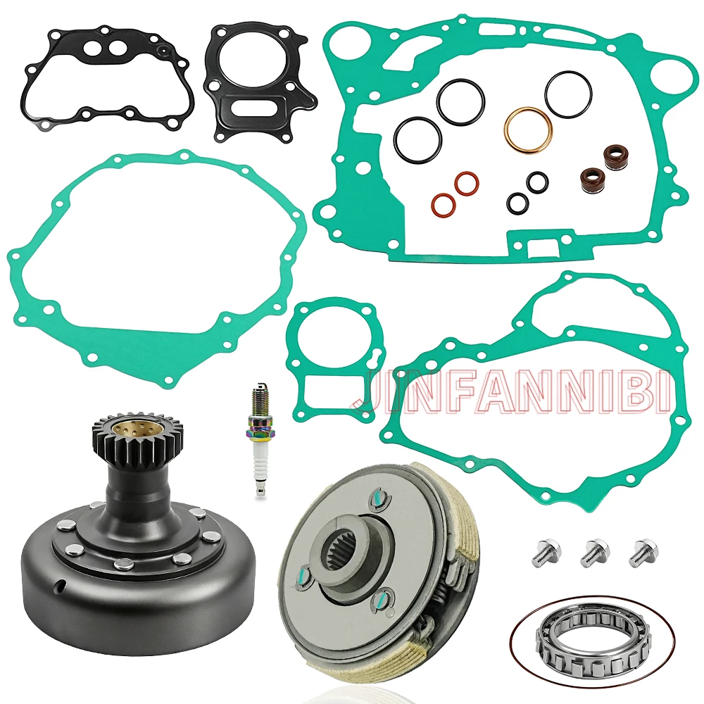 Wet Clutch Drum Housing Assy & Gasket Kit for Honda Recon 250 TRX250TE 2002-2020 2021 2022 2023