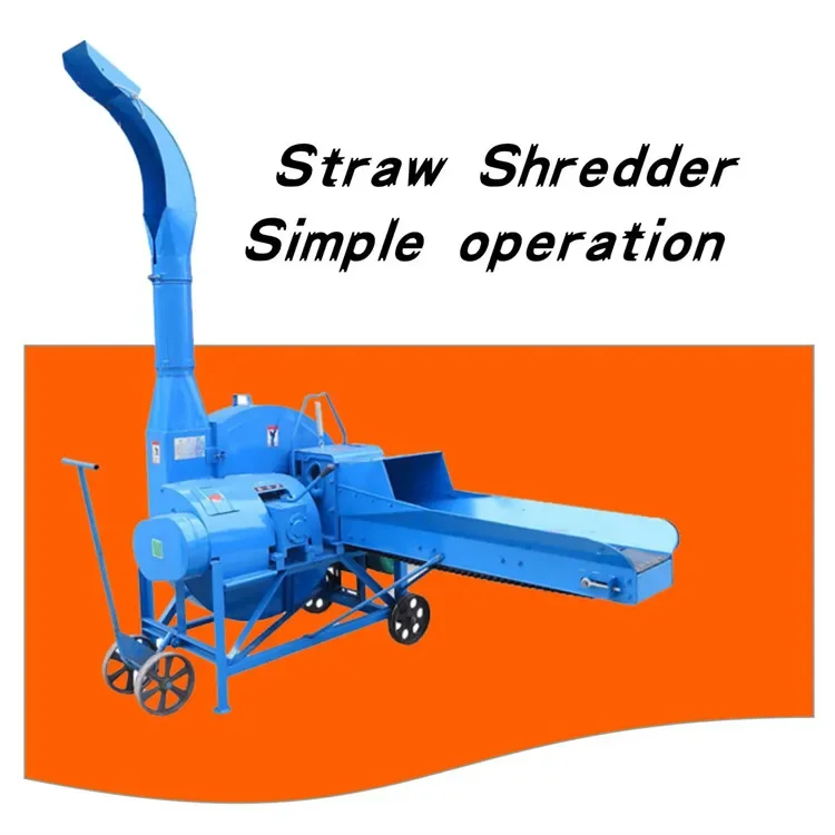 High-quality paddy straw bale crusher shredder in feed processing machine