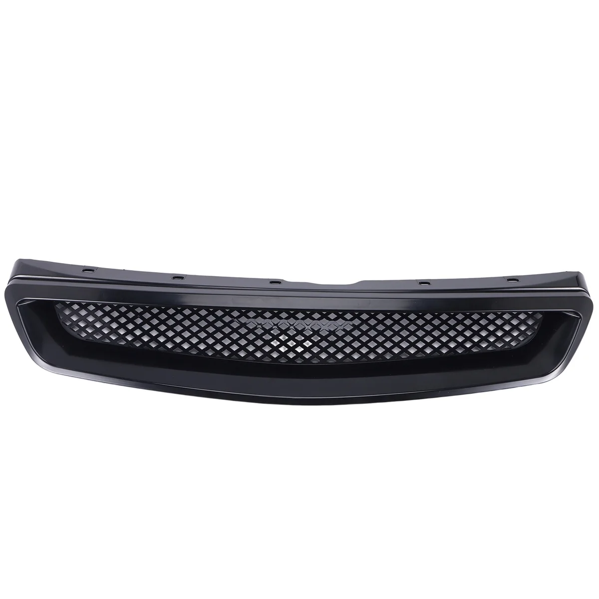 EK T-R Style Front Bumper Hood Mesh Grill Racing Grille for Honda Civic EK CX DX EX HX LX Type R 1999-2000 Glossy Black