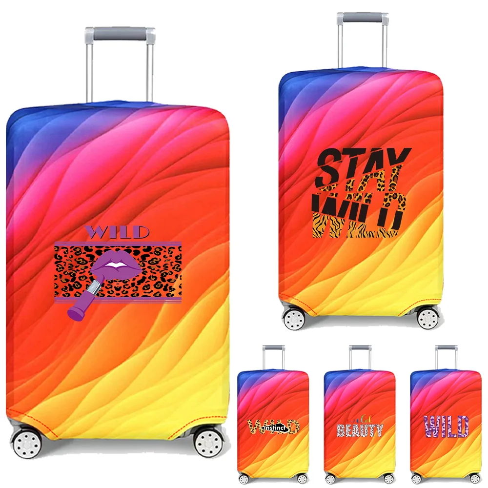 Suitcase Covers Portable Trolley Box Cover Suit for 18-32 Inch Bag Elastic Dust Cover Travel Accessories Wild Pattern Series