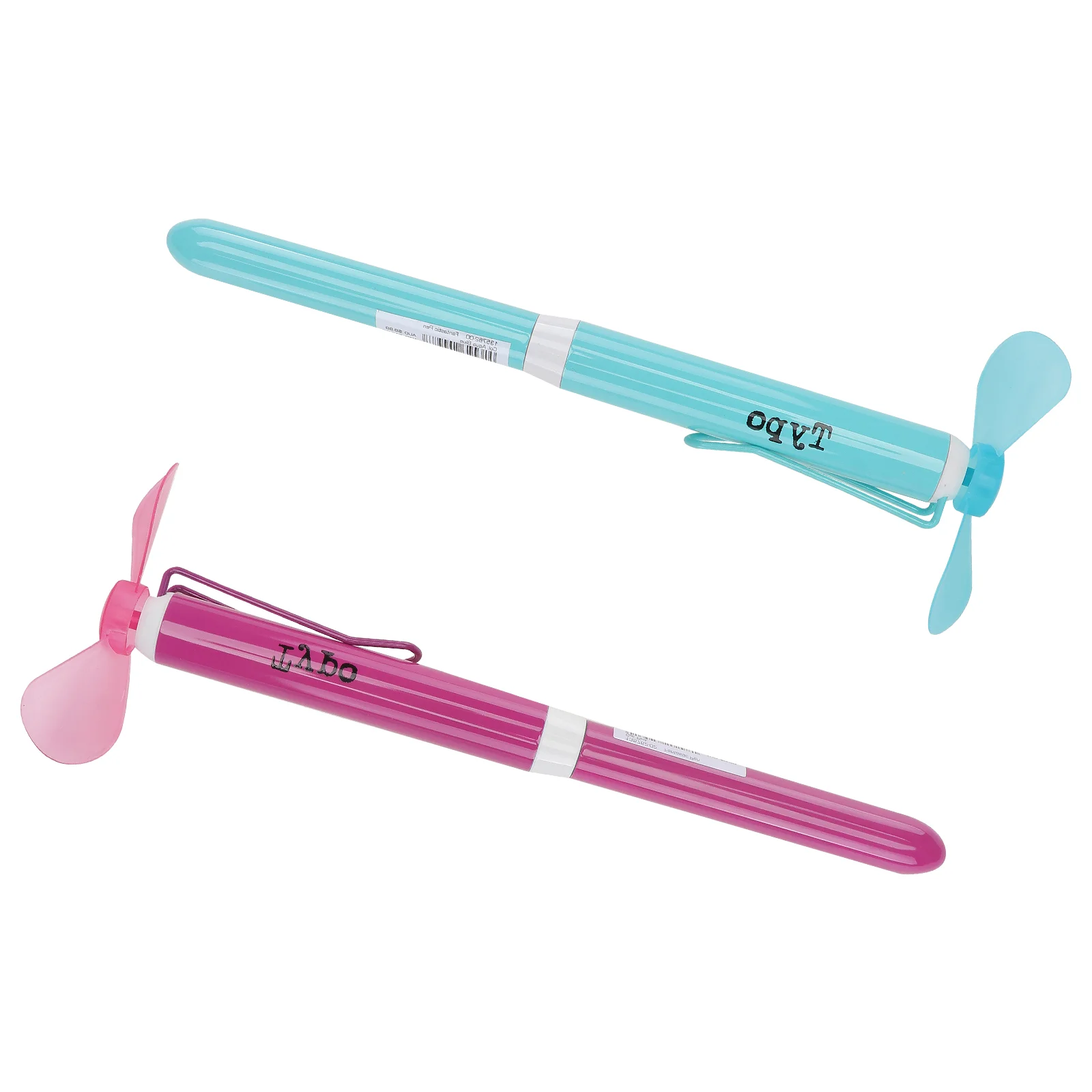 

2 Pcs Pen Ballpoint Comfortable Students Pens Camping with Fan Unique Metal Multifunction School Supplies Children'