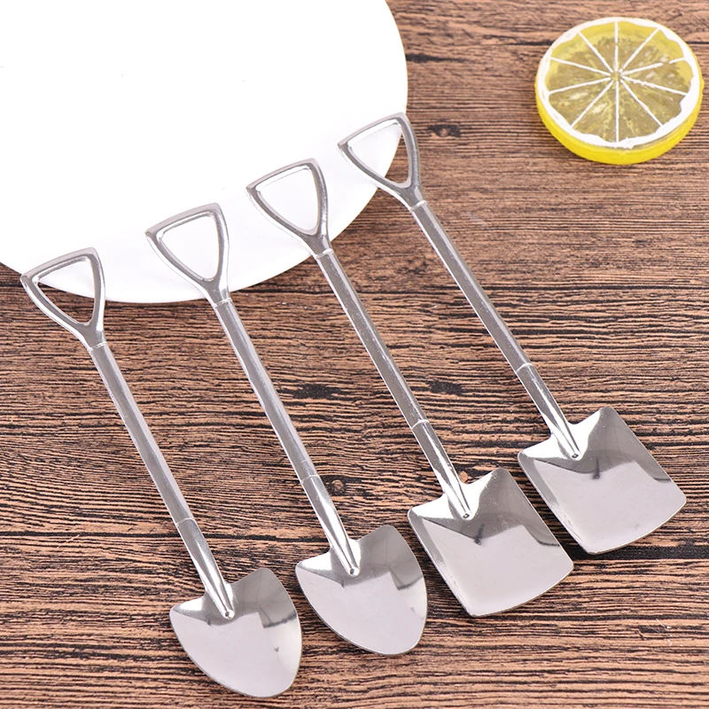 Cute Doughnut Spoon Fruit Fork Stainless Steel Cartoon Kid Spoon Donut Cake Coffee Fork Dessert Tool Teaspoon Ice Cream Stirring
