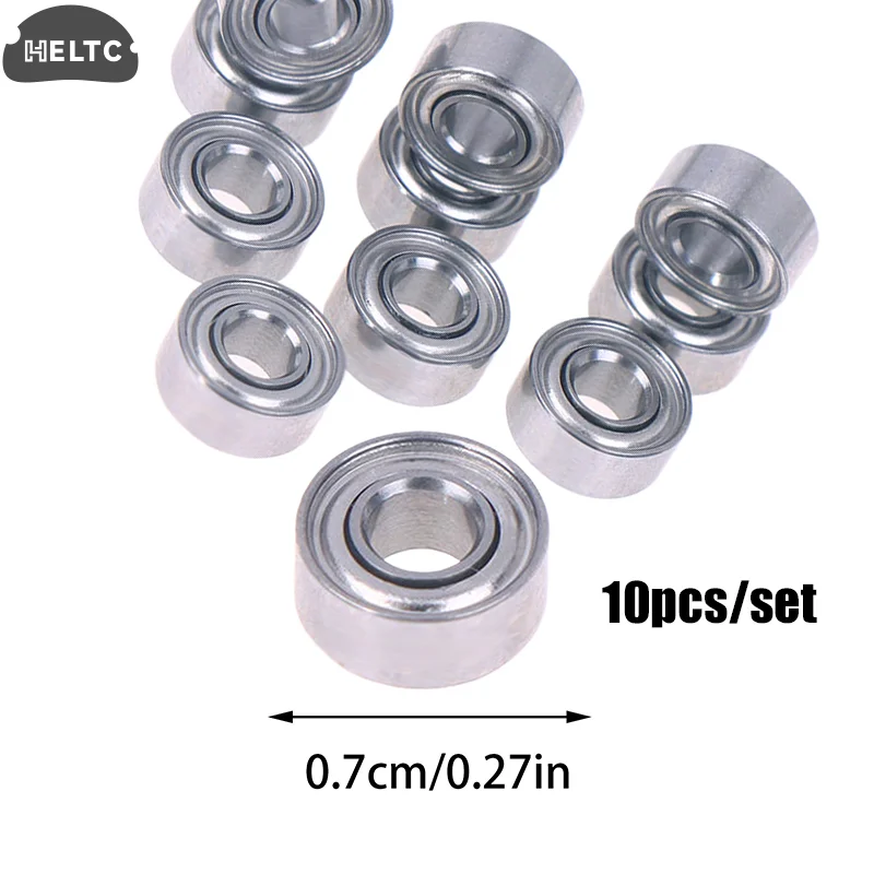 10pcs/lot Steel 683ZZ 3*7*3 Mm Miniature Bearing Chrome Steel 683 ZZ 2Z 683Z Inner Bore 3mm Small Deep Groove Mini Ball Bearings