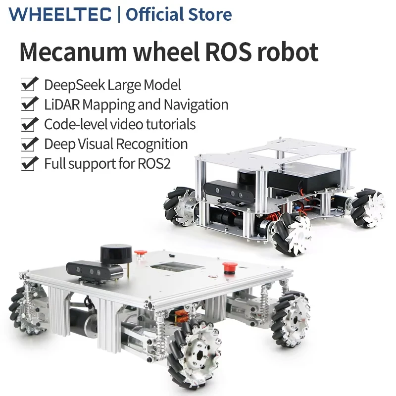 WHEELTEC McNam Wheel Intelligent Car ROS Robot SLAM Lidar Jetson Nano Visual Navigation