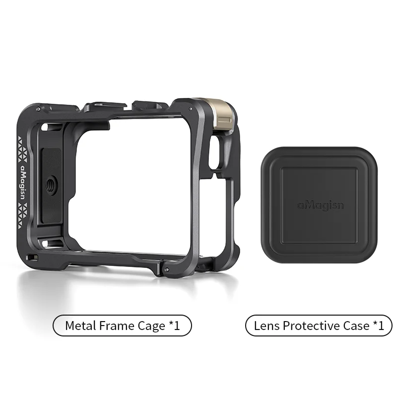 

for Insta360 Ace Pro metal frame silicone lens cover for Insta360 Ace quick release frame horizontal and vertical shooting