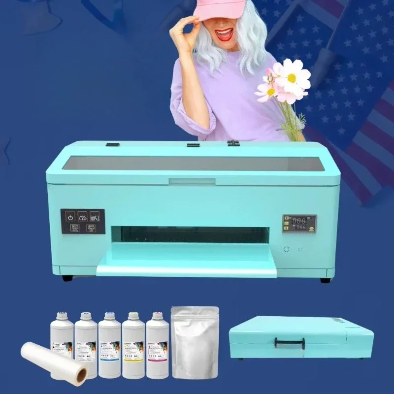 13-Inch desktop, small embossed t-shirt press, roll film printer