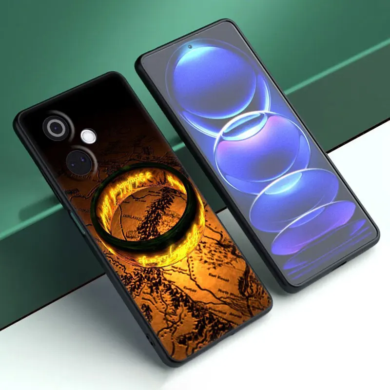 L-Lord of the R-Rings Cartoon Cover Black Phone Case For OnePlus Nord CE3 Lite 3 12 11 2T N30 CE2 N300 N200 10 9RT ACE 2V Pro 5G