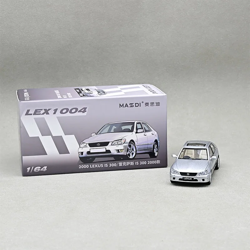 Diecast 1/64 Scale Lexus IS300 Sedan 2000 Simulation Alloy Car Model Static Display Collectible Gift Toy Souvenir Decration