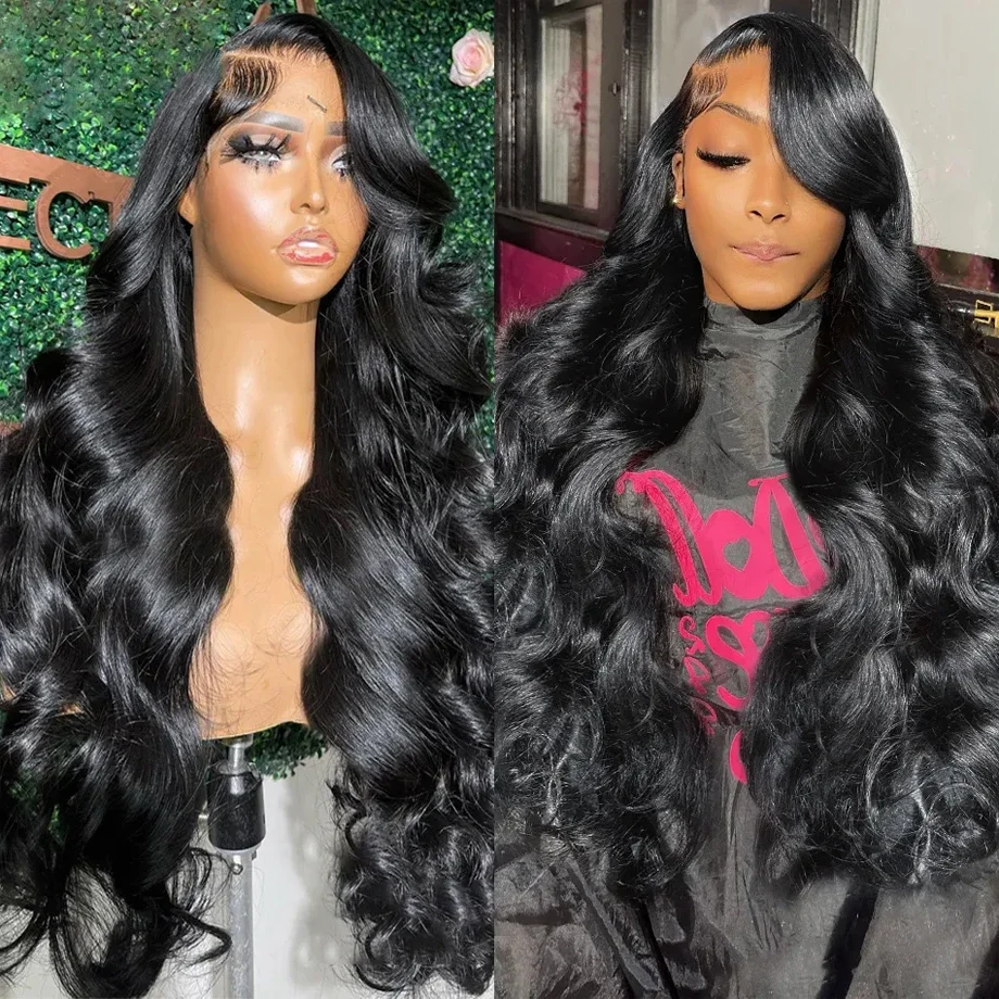 13x6 Lace Frontal Human Hair Wigs Brazilian 30 34Inch Body Wave Lace Front Wig HD Transparent Lace Frontal Wigs For Women