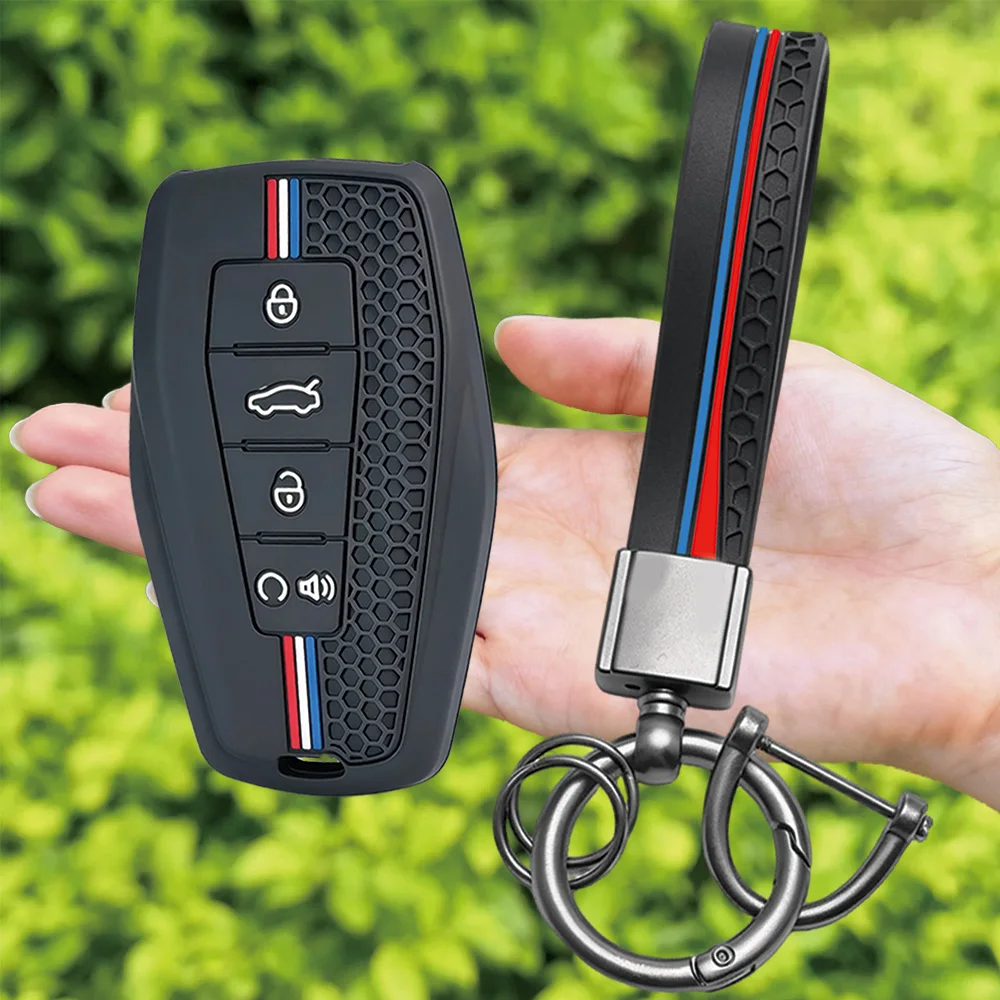 For Geely Coolray Emgrand GT GS S Monjaro Atlas Pro Azkarra Okavango Tugella Silicone Car Key Fob Cover