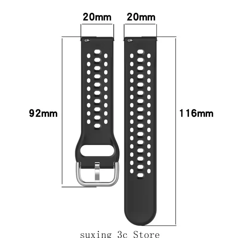 E8BE MultyColor Wwatch Bracelets Relt Compution Bess 20 мм для Active 2