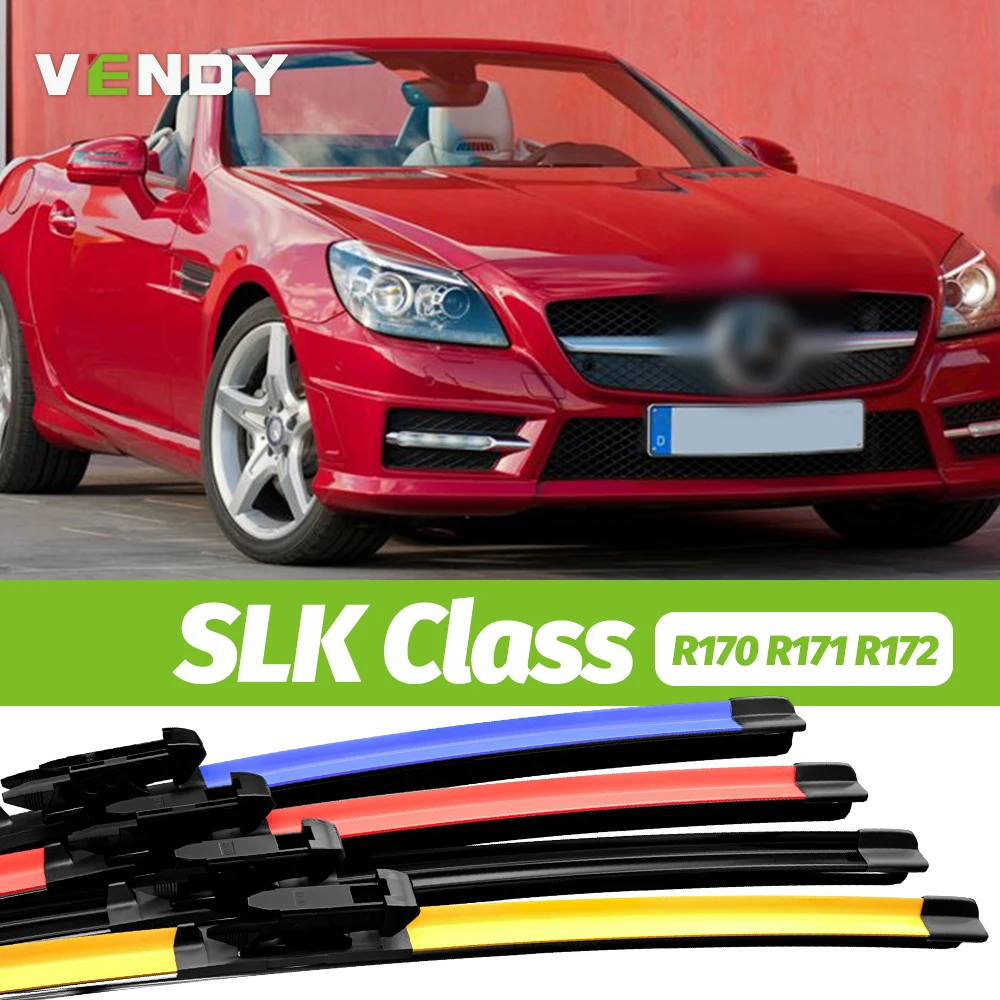 2pcs Front Windshield Wiper Blades Windscreen Wipers For Mercedes Benz SLK Class R170 R171 R172 1996-2016 2011 2012 2013 2014