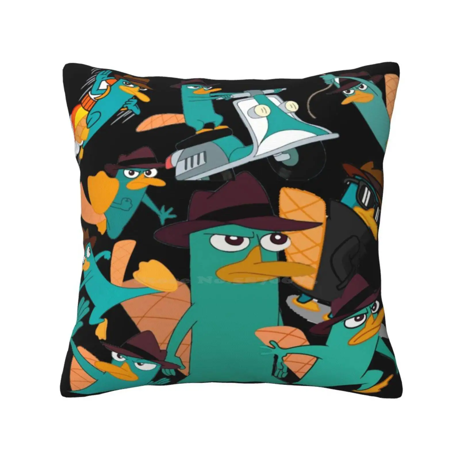 

Perry The Collage Design Pillow Cover Hug Pillowcase Perry The Collage Design Collages Pet Agent P Perry The Collages Cartoons