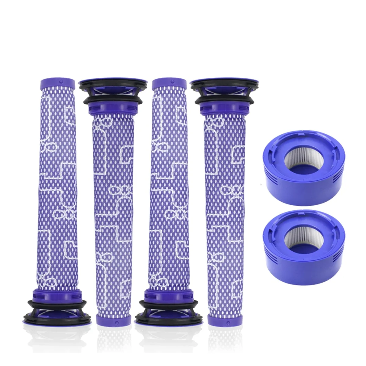 

6Pcs for Dyson V7 V8 Cordless Vacuum Cleaner Filter Replacement HEPA Filter Replacements Kit