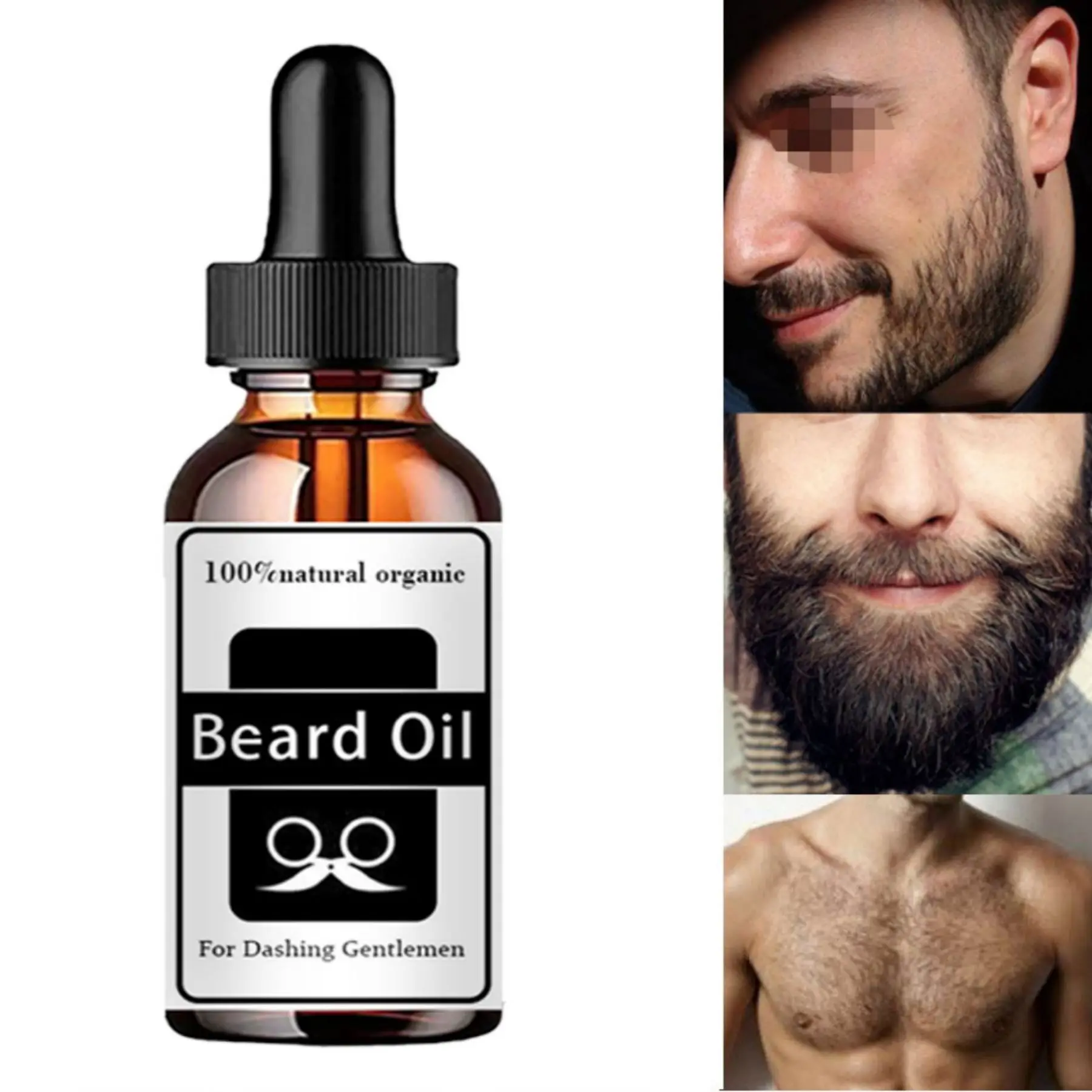 Aceite de pan para el cuidado del crecimiento de la barba para hombres, suero Facial para la nutrición de la barba, bigote