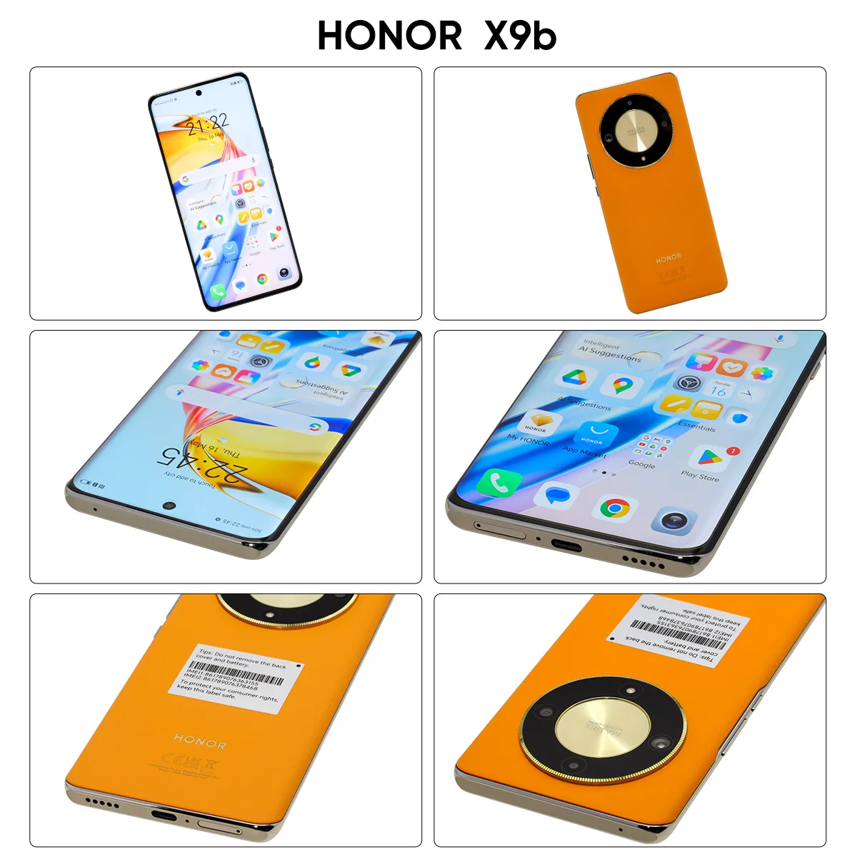 Imagem -03 - Honor-câmaras Triplas com Câmaras Triplas Versão Global X9b 5g Magic6 Lite X50 678 Ecrã 120hz 108mp Bateria de Dias Android 13 Dual Sim