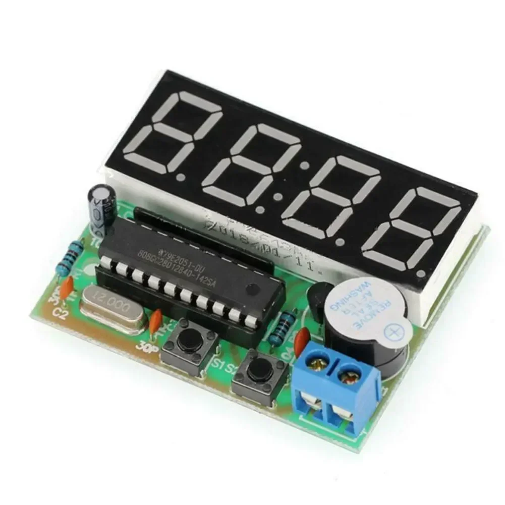 4-bit Digital Clock DIY Soldering Practice Kit, Great School Science Project, Practice Soldering Skills LED Display