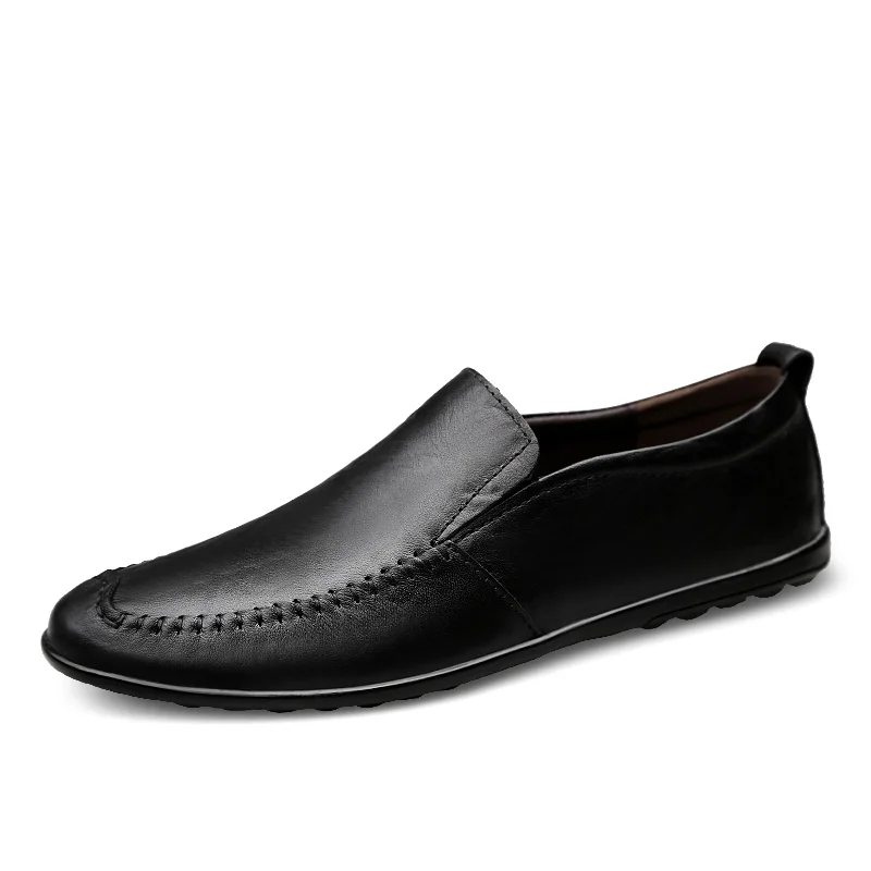 

Men Leather Casual Footwear For Man Transparent Sole Flats Shoes Comfortable Men Shoes Driving Shoe