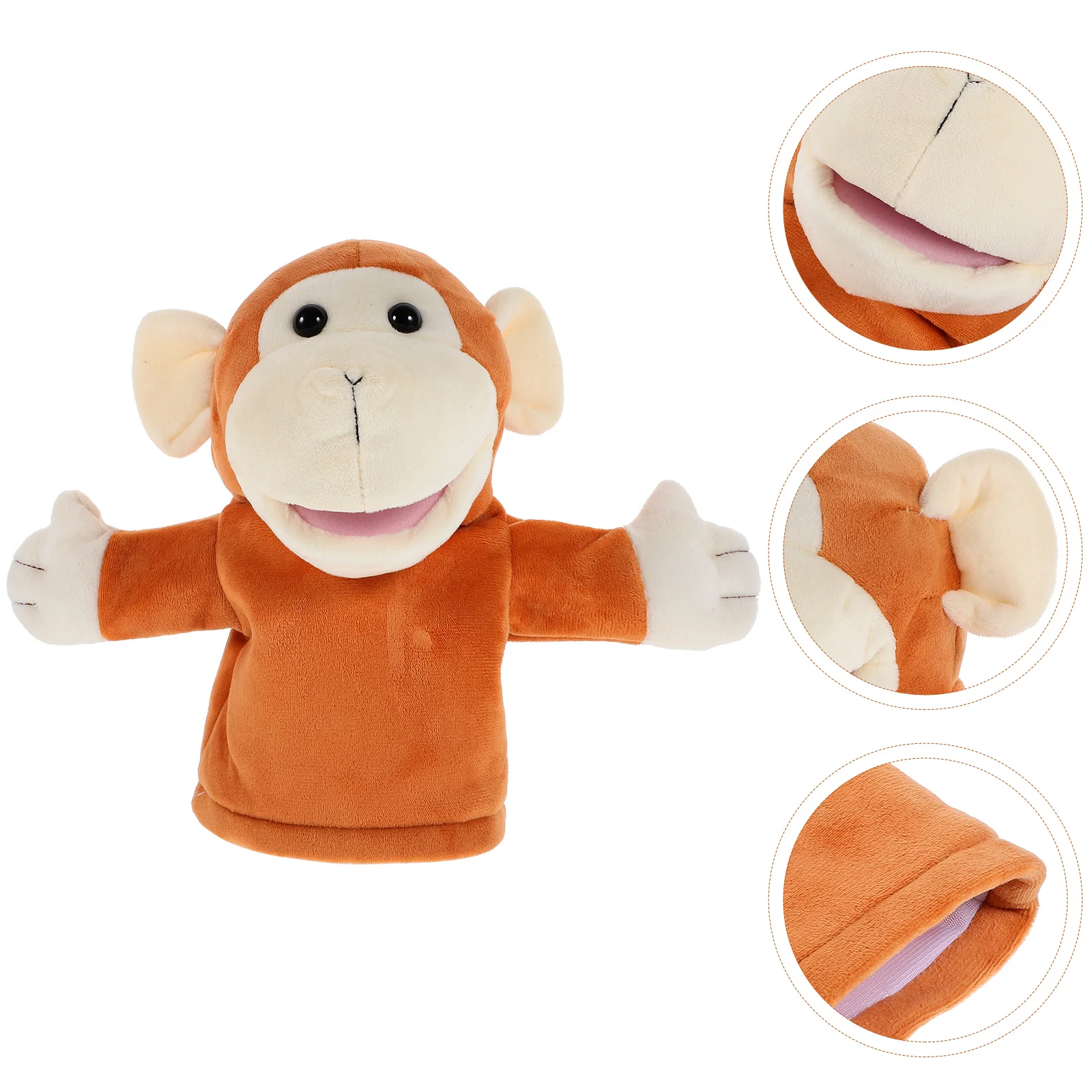 Fantoche de mão brinquedos criativo pelúcia animal fantoches figura cosplay educação precoce cão curto dos desenhos animados pai-filho