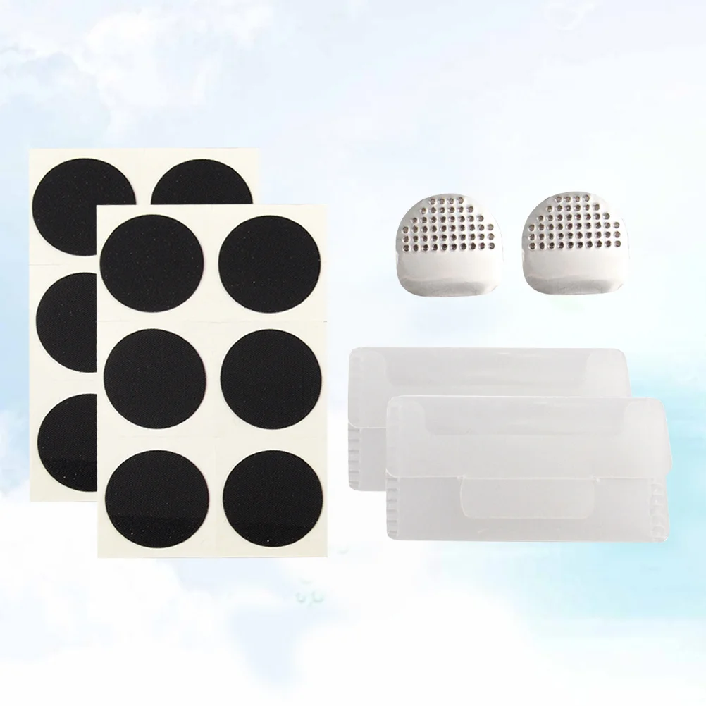 

2Sets Bike Tyre Patches Repairing Kit Rubber Patches Lightweight Easy Carry Emergency Need Road Necessary Item Cyclists Tools