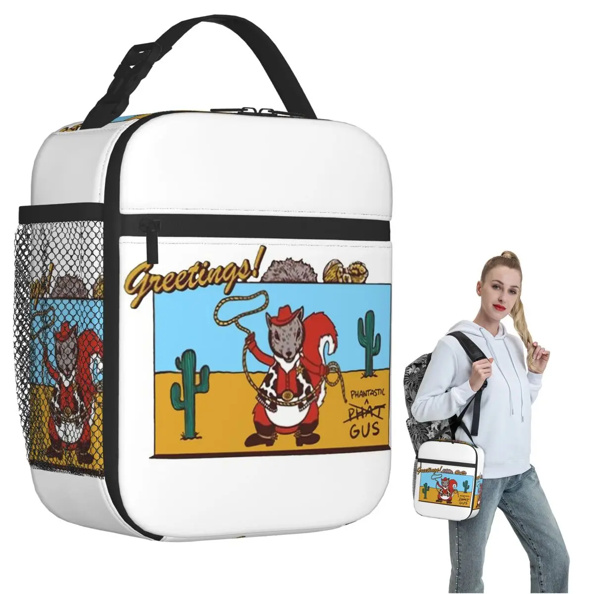 Mark Rober Insulated Lunch Bag for Women Kids Leakproof Food Boxes Thermal Lunch Box Tote