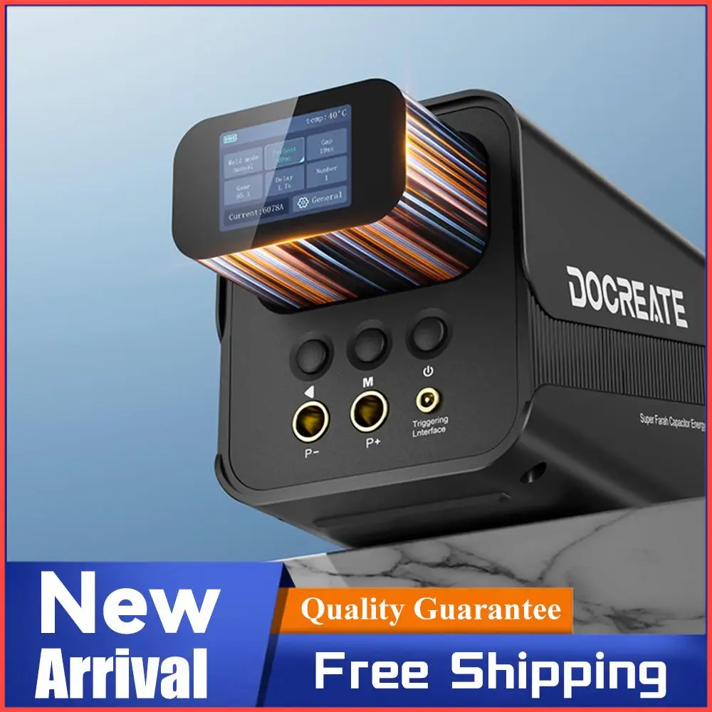 

Портативный аппарат для точечной сварки с 99 регулировками, 2-дюймовый ЖК-экран для аккумуляторных батарей, DIY и ремонта