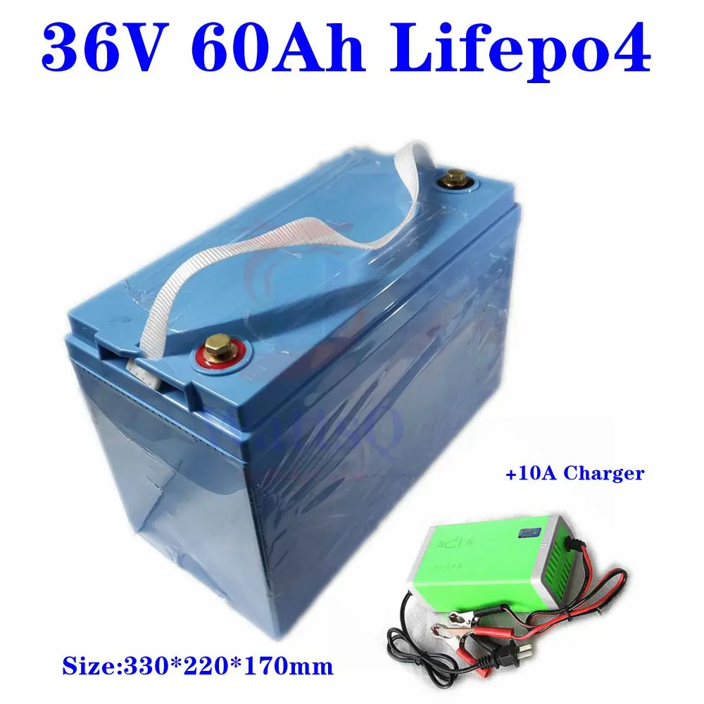 24V 60AH Lifepo4 battery with bluetooth BMS for inverter RV EV solar panel scooter backup power boat light +10A Charger