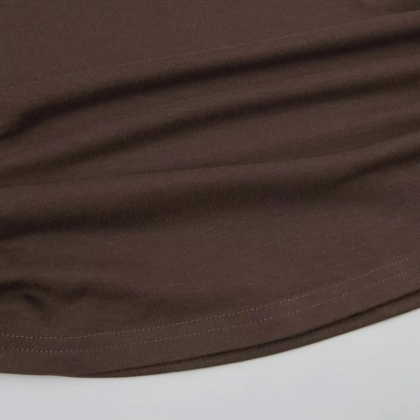 Damen Y2K Holzring One-Shoulder-Top mit ausgestellten Ärmeln, geraffter Taille, schmaler Passform, Vintage Boho Bluse – Detail 10
