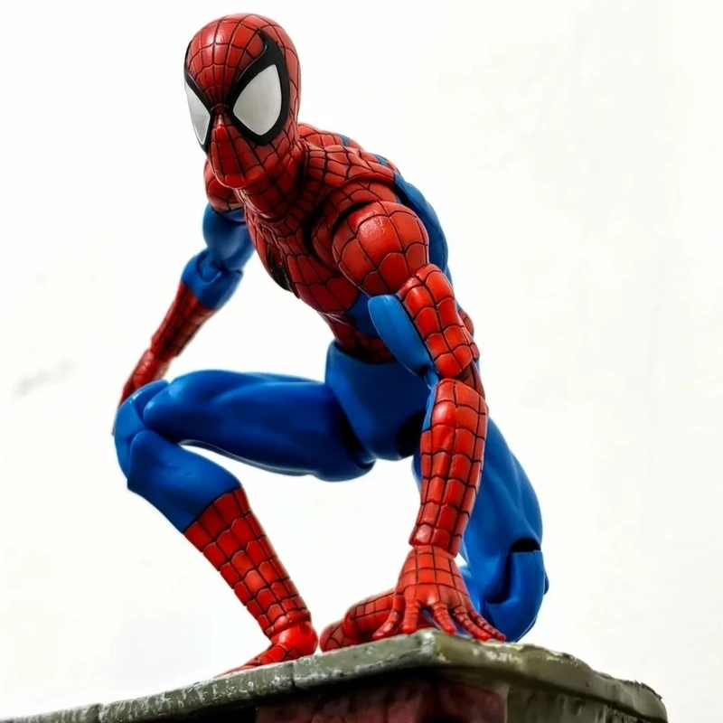Mafex185 Action Figure Anime Spider-Man Ko, Kit Modello Ornamentale da Scrivania, Giocattolo da Collezione, Action Figure Articolata, Regalo Sorpresa per Uomo
