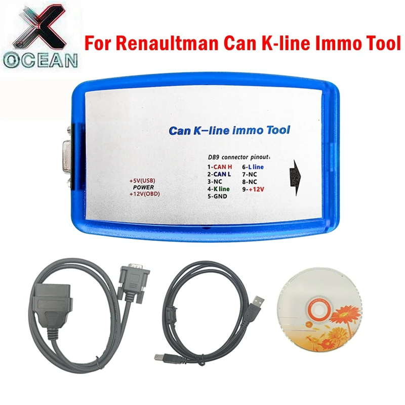 

For Renaultman Can K-line Immo V4.08 Fit for Renault CAN/K-line ECU Tool OBD2 Programmer Read / Write EEPROM Diagnostic Tool New