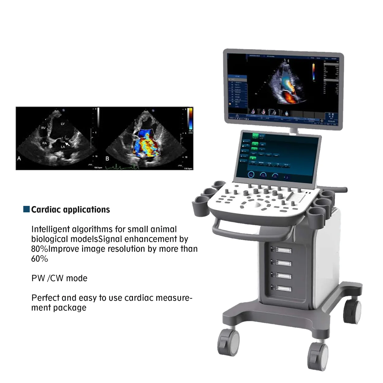 Veterinary Color  Ultrasound Doppler Diagnostic Device 3d 4d Color Doppler Veterinary Ultrasound  Scanner Machine