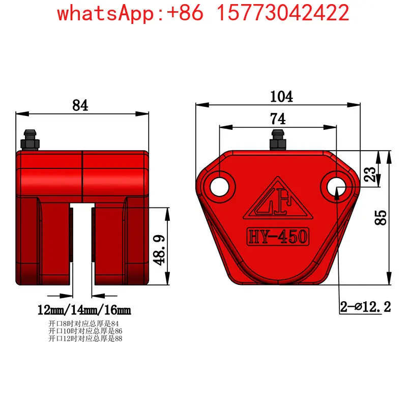 Lathe hydraulic brake numerical control turning and milling compound brake butterfly HY-200G HY-250 HY-600S HY-500H HY-450