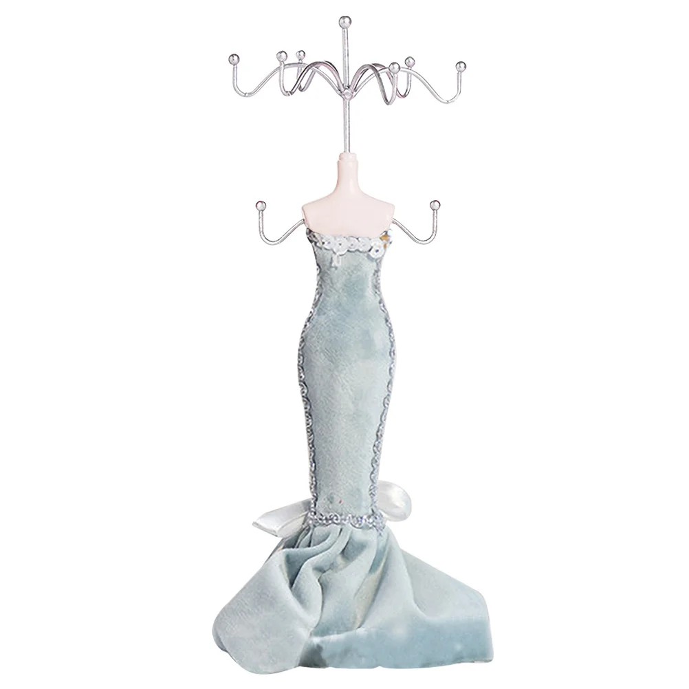 

Durable Jewelry Stand Necklace Holder Mannequin Display Organizer Hanger Necklace Rack for Selling Earrings Rings Storage