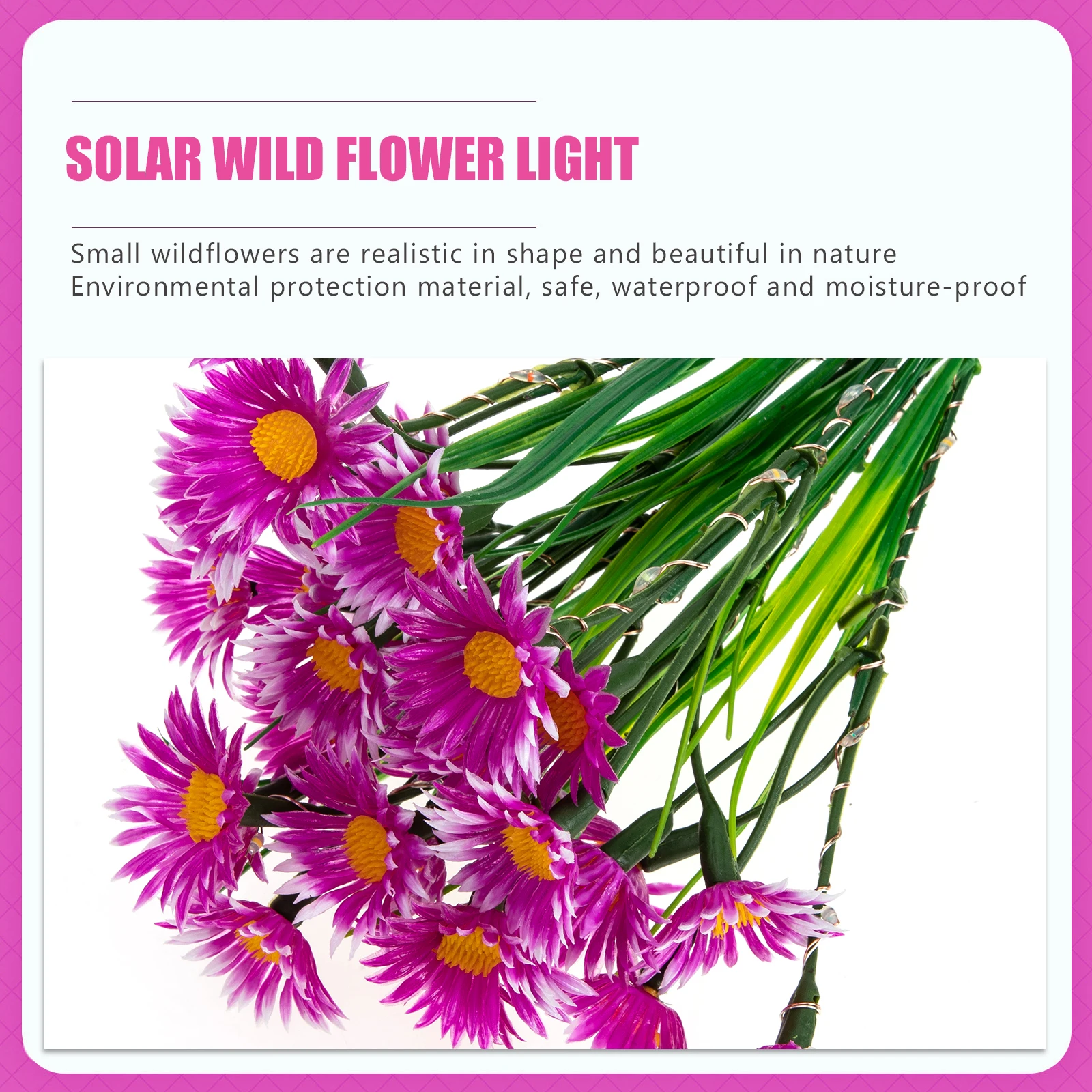 

Solar Garden Lamp Stake Outdoor Led Lawn Light Decorative Ground Light For Yard Terrace Lawn Chrysanthemum Design Durable