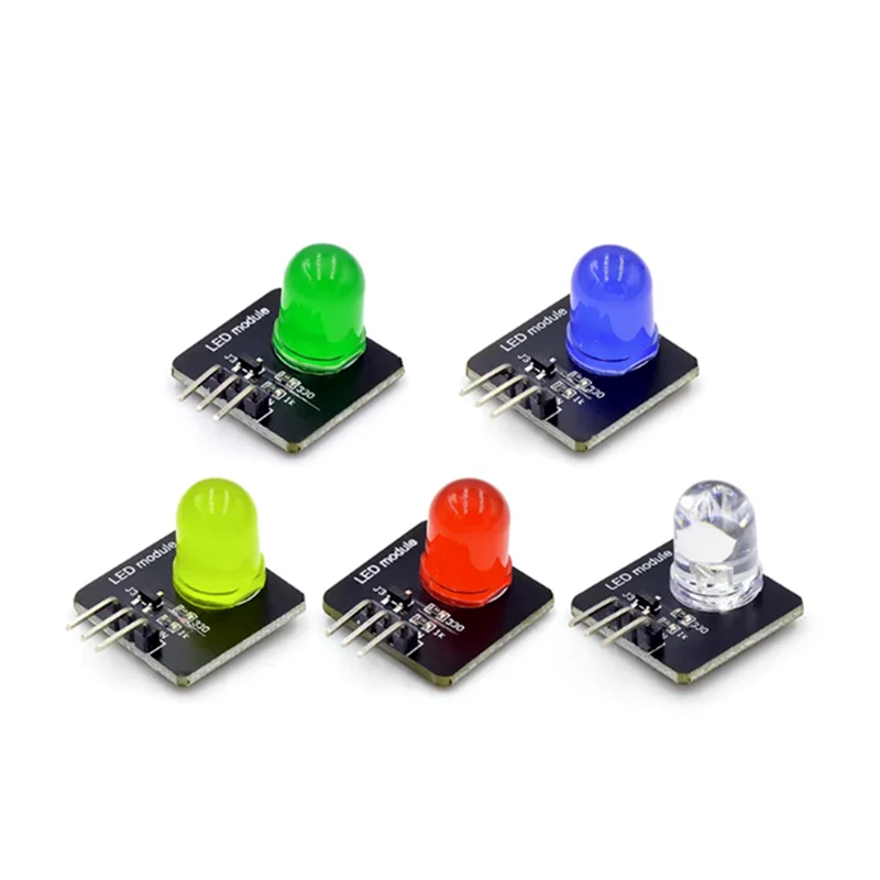Electronic building block 10mm LED light-emitting module indicator light-emitting tube compatible with arduino