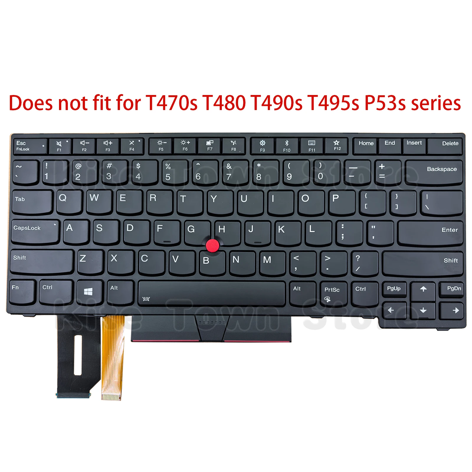 New US Keyboard Backlit for Lenovo Thinkpad E480 E485 E490 E495 T480s T490 T495 L380 L390 L480 L490 L380 yoga L390 yoga P43s
