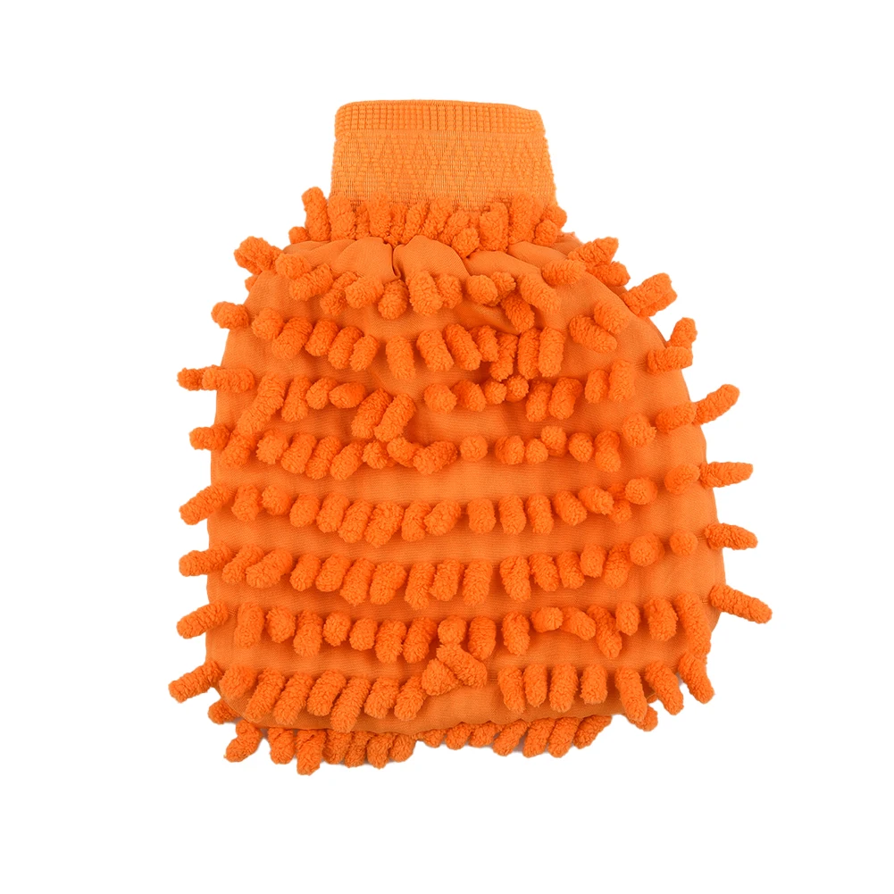 Car Wash Microfiber Chenille Gloves Thick Coral Fleece 5 Color Random DIY Carwash Household Car Washing Cleaning Anti-Scratch