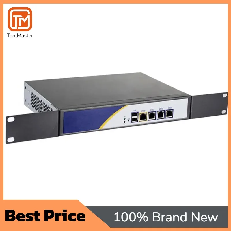 【New Arrival】Fanless PfSense Firewall Soft Router Mini PC Quad Core J1900 4 Nic Gigabit Ethernet Computer Network Appliance 4GB
