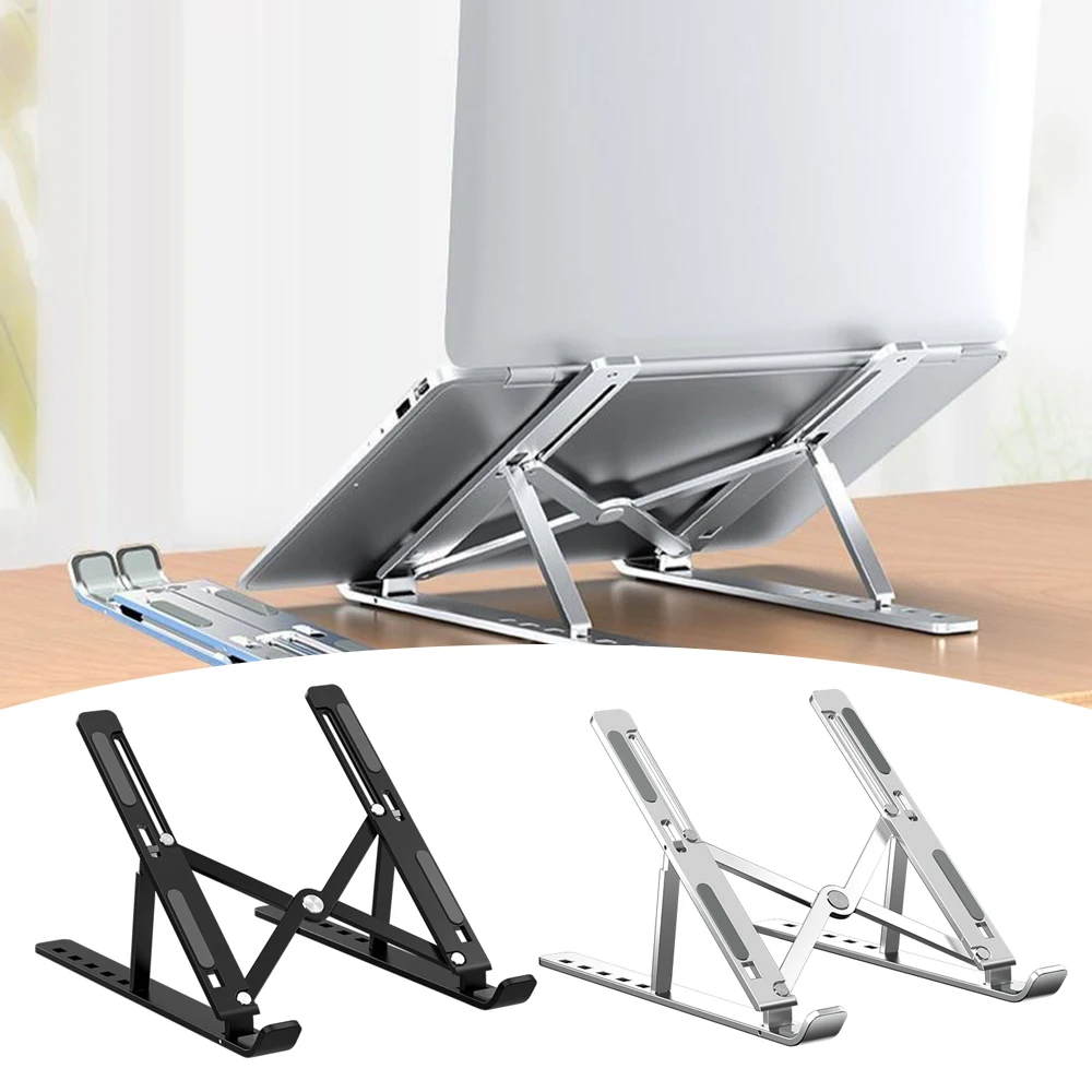 

Aluminum Laptop Stand​​ ​​Folding Design​​ ​​Heat Dissipation​​ ​​Macbook Stand​​ Anti-Slip ​​Lightweight Stand ​​Tablet Holder