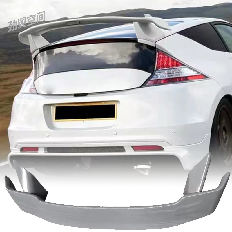 MUGE Style ABS Raw Blank Rear Spoiler Car Exterior Modification Accessories Decoration For Honda CR‑Z 2010‑2017