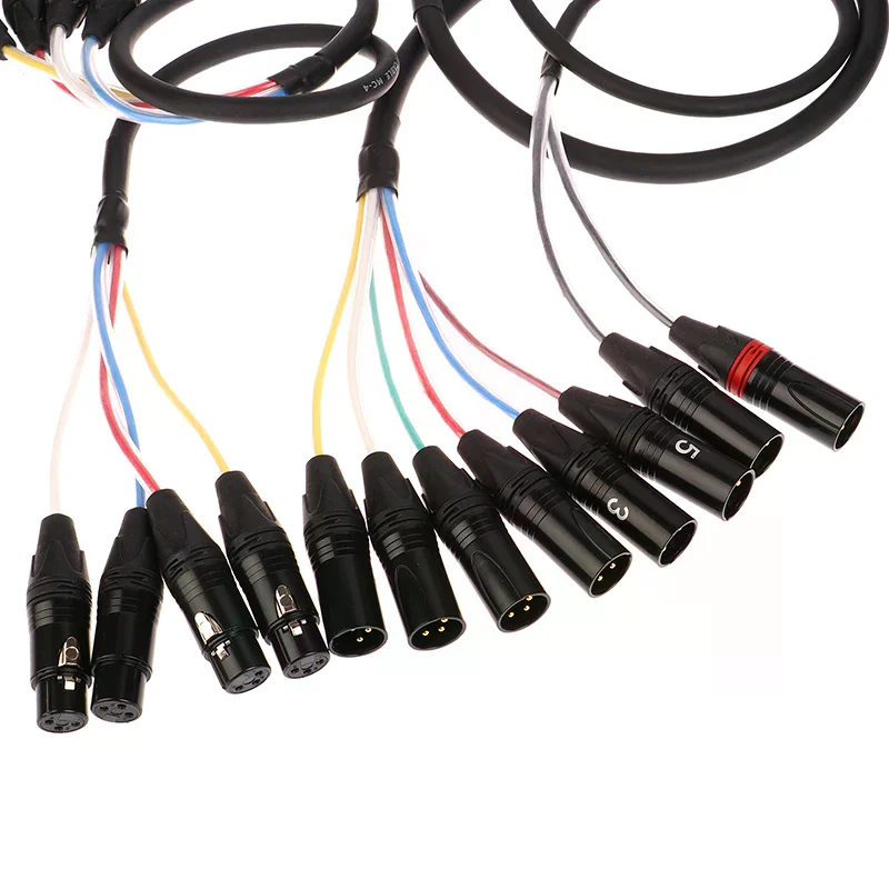 Channel Professional Multi-Media 3 Pin XLR Cable Male To Female Balanced Audio Extension Cord 2 4 6