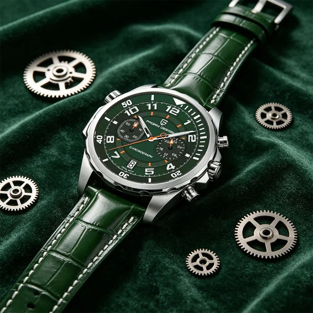 PAGANI DESIGN New PD-1811 Quartz Watch VK64 Men Wristwatch Multi Functional Chronograph Top Brand Waterproof Watch for Man Gift