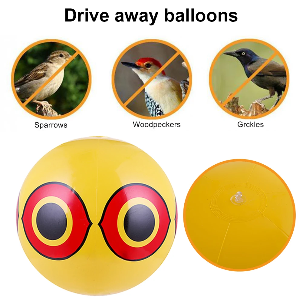 40CM Bird Scare Eye Balloons Balloon Bird Keep Ducks Away From Swimming Pool Hanging Creative Bird
