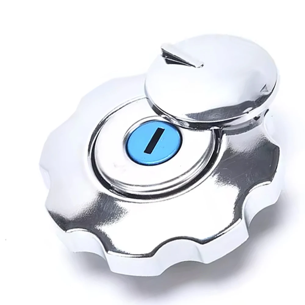 

Gas filler cap silver for honda silver Fuel Gas Tank Cap Silver Compatible with Honda CG125 Fuel Gas Tank Cap Cover with 2 Keys